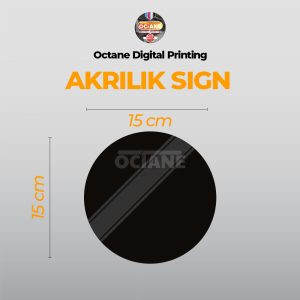 Akrilik Sign 15cm Custom