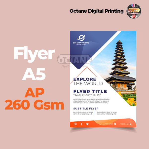 Flyer A5 Artpaper 260 gsm Kilat