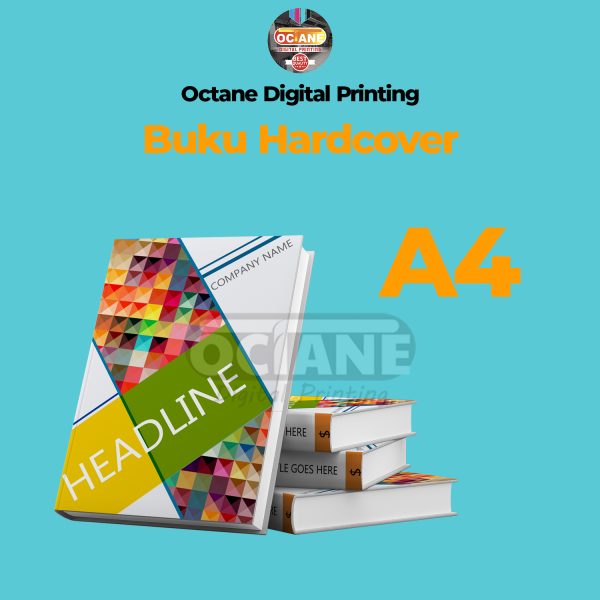 Buku Hardcover - Isi HVS 80 Gsm Warna A4
