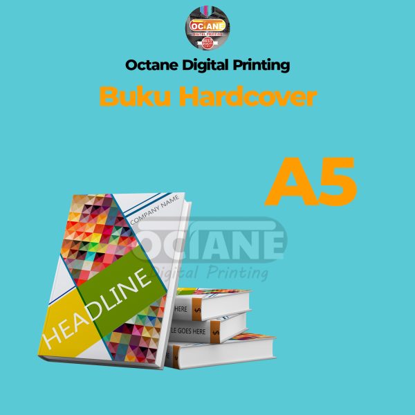 Buku Hardcover - Isi HVS 80 Gsm Warna A5