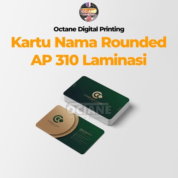 Kartu Nama Rounded AP310 Laminasi