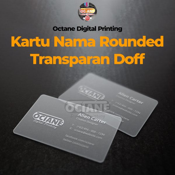 Kartu Nama - Transparant Doff