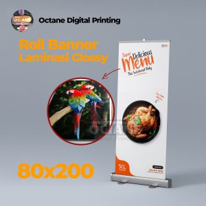 Roll Banner Albatros Laminasi Glossy 80x200