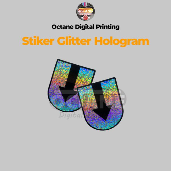 Stiker Hologram Glitter