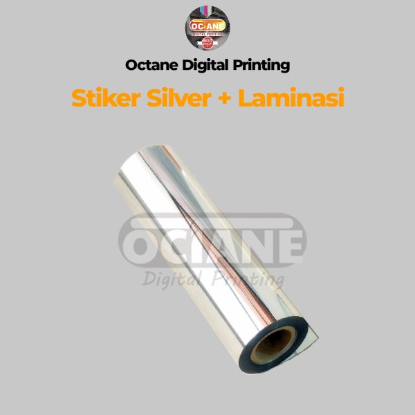 STIKER SILVER A3+ LAMINASI