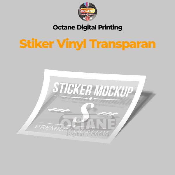 Stiker Vinyl Transparan A3+