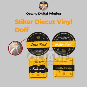 Stiker Diecut Vinyl Laminasi Doff