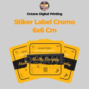 Stiker Label Cromo 6x6cm