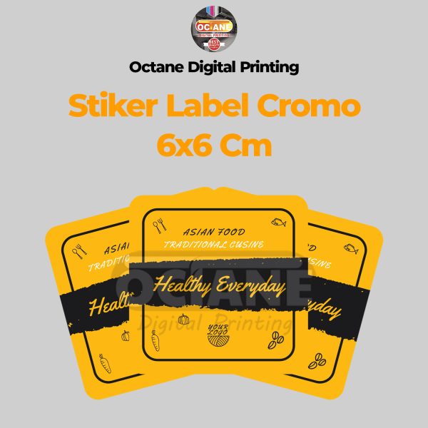 Stiker Label Cromo 6x6cm