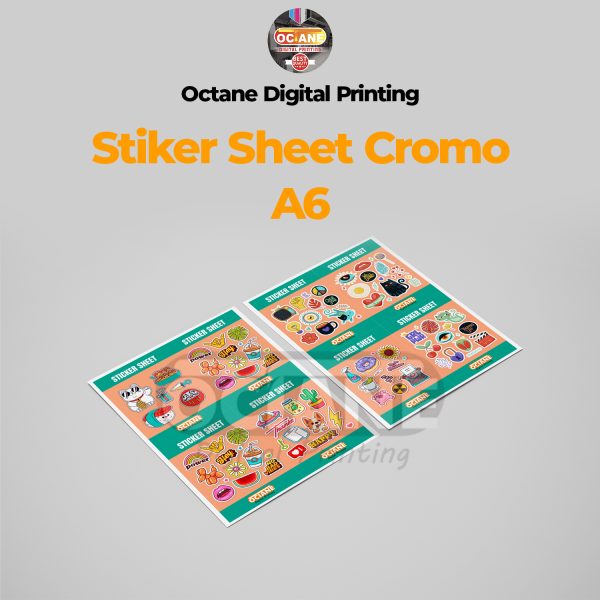 Stiker Sheet Cromo Kisscut A6