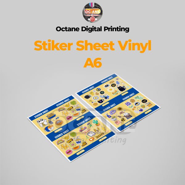 Stiker Sheet Vinyl A6 Kisscut